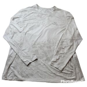 Realtree Fishing Camo Gray/White XXXL Long Sleeve Men's tech shirt